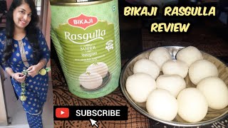 Bikaji Rasgulla honest review  price packing quality taste review  worth to buy or not by pinky [upl. by Uird155]