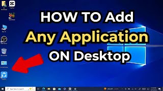 How to Add Apps and Icons to Desktop in Windows 10 amp 11 [upl. by Toddie225]