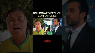 Bolsonaro fechado com Nunes alfinetando Pablo Marçal bolsonaro pablomarçal [upl. by Aicetal]