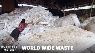 Why It’s So Hard To Recycle Styrofoam and Polystyrene  World Wide Waste  Business Insider [upl. by Domel943]