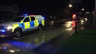 Burst Water Main Hurstpierpoint 21 9 18 Eddie Howland [upl. by Nnawtna]