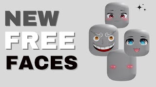 NEW FREE FACES IN ROBLOX [upl. by Llesig]