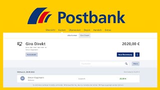 Postbank Tutorial Alles was du über das Girokonto amp Co wissen musst [upl. by Izak]