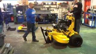 Dttach commercial mower attachment [upl. by Ahsienet532]