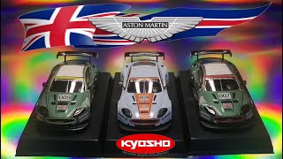 Kyosho 164 British Sport Car Aston Martin Racing DBR9 2007 y 2008 Gulf y el ganador en Lemans [upl. by Jenks]