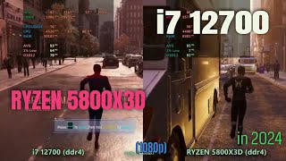 i7 12700 vs ryzen 5800x3d ddr4 in 2024 [upl. by Aihseket]