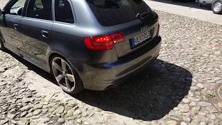 Audi RS3 8P HG Motorsport 35 Zoll Klappen Abgasanlage Sound [upl. by Ronnholm47]