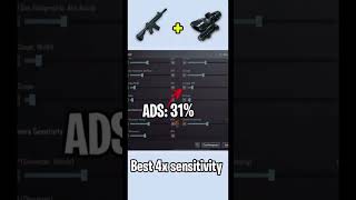 4x scope zero recoil sensitivity pubgmobile foryoupage videoviral💯YouTube [upl. by Elbart]