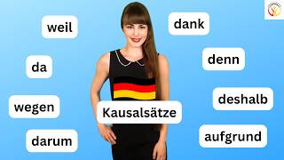 Kausalsätze weil denn wegen deshalb etc learngerman deutschlernen deutschkurs germancourse [upl. by Ettinger]