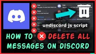 How To Delete All Messages On Discord  2025 [upl. by Anaeirb812]