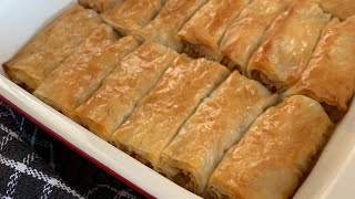 Apple pie with phyllo pastry 🍎 delicious [upl. by Sucram]