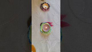 DIY Tealight Candle Holdertealightcandleholderdiycandleholderfoamclayclaycraftcraftcraftshorts [upl. by Inohtna726]