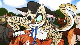 Fighting Rusty the Kittypet  Longtail  Warrior Cats SpeedpaintTheory [upl. by Anaicilef647]