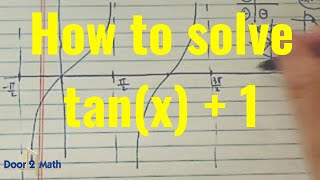 HOW TO SOLVE A TRIG EQUATION  tanx10 [upl. by Guillermo604]