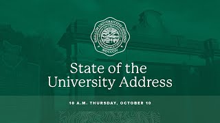 Ohio University State of the University  Thursday October 10 2024 [upl. by Docile637]