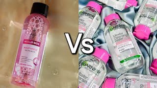 Garnier micellar Water vs Skincafe micellar water review [upl. by Edgerton224]