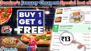 Buy 1 pizza amp Get 6 pizza🆓🆓🆓🥳Dominos pizza offerDominos pizza offers for todaydominos coupon co [upl. by Snider]