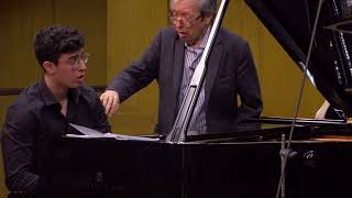 Piano masterclass with Murray Perahia  JMC 2022  Yoav Roth  Chopin Ballade No 1 [upl. by Yrogiarc]