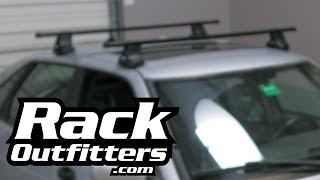 Saab 93 5 Door Thule Traverse Square Bar Roof Rack 9903 by Rack Outfitters [upl. by Samaria]