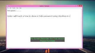 show or hide the password using the checkbox in c [upl. by Carper871]