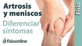 Cómo diferenciar si un dolor de rodilla es por artrosis o por el menisco [upl. by Annavoeg859]