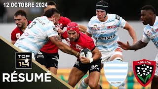 TOP 14  Résumé partie complète Racing 92 vs RC Toulon  J6  Saison 20242025 [upl. by Namdor]