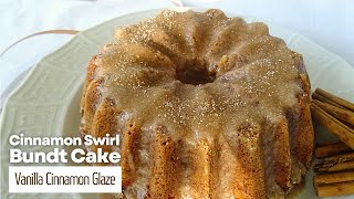 Cinnamon Swirl Bundt CakeCup MeasureSnickerdoodle Bundt Cake [upl. by Llij774]