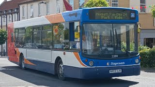 Stagecoach NE MAN 18220 ALX300 22018  Morpeth Fair Park And Ride [upl. by Horter285]