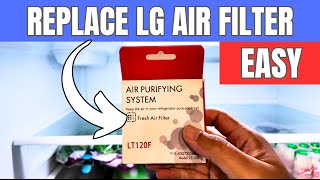 How to Replace LG Air Filter in Refrigerator [upl. by Meletius]