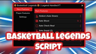 NEW Basketball Legends Script  Auto Green  Auto Shoot  Free Gamepasses  AND MORE  PASTEBIN [upl. by Aicener215]