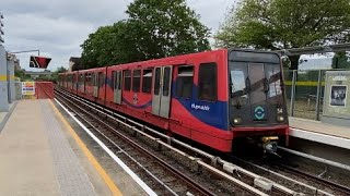 Bombardier B92  B2K  54  14  DLR  Docklands Light Railway  Langdon Park  270623 [upl. by Ecnav]