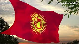 Flag and anthem of Kyrgyzstan CC [upl. by Halet]