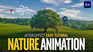 After Effects Nature Tree Cloud Easy Animation Quick Tip [upl. by Ganiats706]