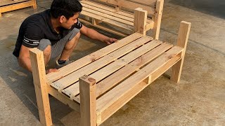 Creative Pallet Recycling Ideas You Have Never Seen Before  How To Create A Beautiful Pallet Sofa [upl. by Lossa]