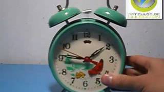 alarm clock Reloj cuerda vintage review [upl. by Krik274]