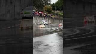 Slalom Sarria 2024 automobile drift mitsubishievo rally [upl. by Lednek]