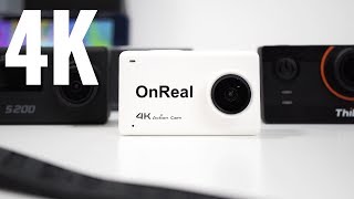 OnReal 4K Action Camera with Touch Screen Review amp Sample Videos [upl. by Taite]