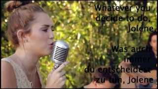 Miley Cyrus  Jolene Lyrics  Deutsche Übersetzung [upl. by Walls]