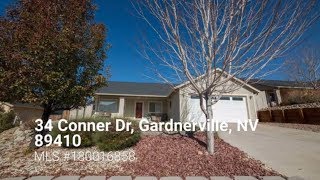 34 Conner Way Gardnerville NV 89410 MLS 180016858  Gardnerville homes for sale [upl. by Ynnaej377]