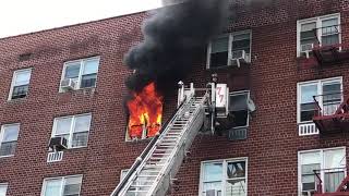 FDNY responds to fire in Clifton [upl. by Sarilda]