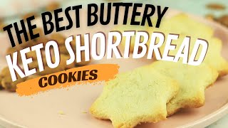 The Best Buttery Keto Shortbread Cookies Only 4 Ingredients [upl. by Lledra]