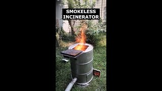 SMOKELESS INCINERATOR ODORLESS FASTER LESS RESIDUE VERSION 200 [upl. by Dymoke739]