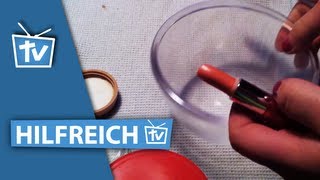 ANLEITUNG Lipgloss selber machen  Lippgloss mit Vaseline herstellen [upl. by Latrice354]