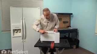 Refrigerator Repair  Replacing the Ice Container Whirlpool Part  2196089 [upl. by Eirrod]