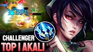 WILD RIFT AKALI  TOP 1 AKALI GAMEPLAY  CHALLENGER RANKED [upl. by Ruy133]