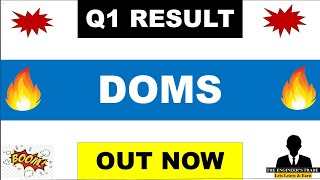 Doms q1 results 2025  Doms Result Today  Doms Industries share latest news  Doms Industries share [upl. by Luz]