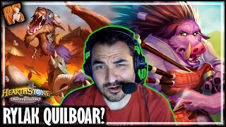 RYLAK QUILBOAR IS THIS GOOD  Hearthstone Battlegrounds [upl. by Amena948]