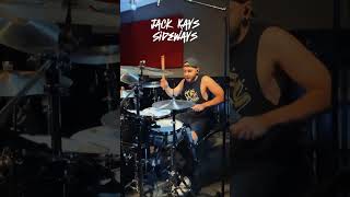 Jack Kays Travis Barker  SIDEWAYS DRUM COVER shorts [upl. by Yentrac]