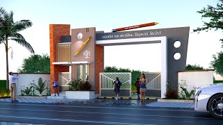 lndian style Modern school gate design [upl. by Aknaib]