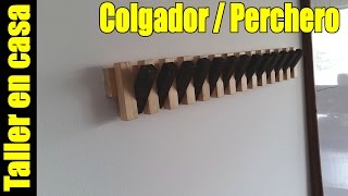 Como hacer perchero de madera  Colgador sticks  Utilitile hooked [upl. by Enautna]